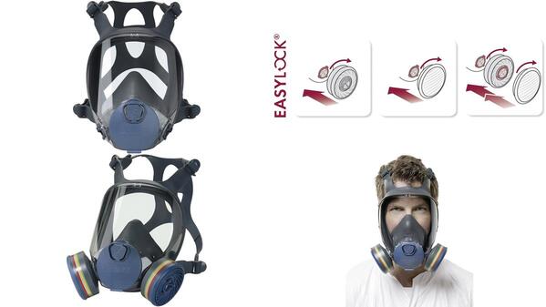 Moldex EasyLock 900201 Atemschutz Vollmaske ohne Filter Kleidergröße: M