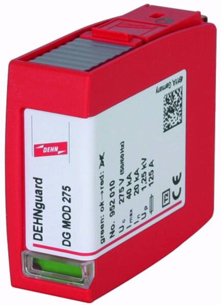 DEHN 952010 DG MOD 275 Überspannungsschutz-Modul Überspannungsschutz für: Verteilerschrank 40 kA
