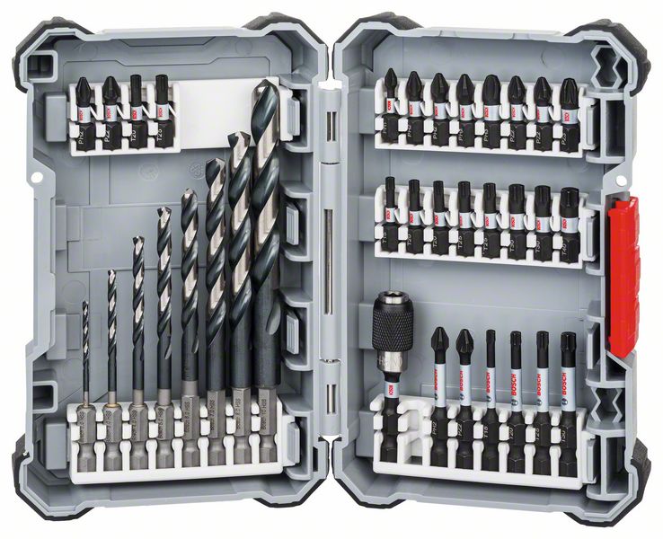 BOSCH 35-tlg. Pick and Click Impact Control-/Metallbohr-Set