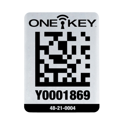 AIDTLM QR-Code Sticker Metall 25 Stück groß AIDTLM