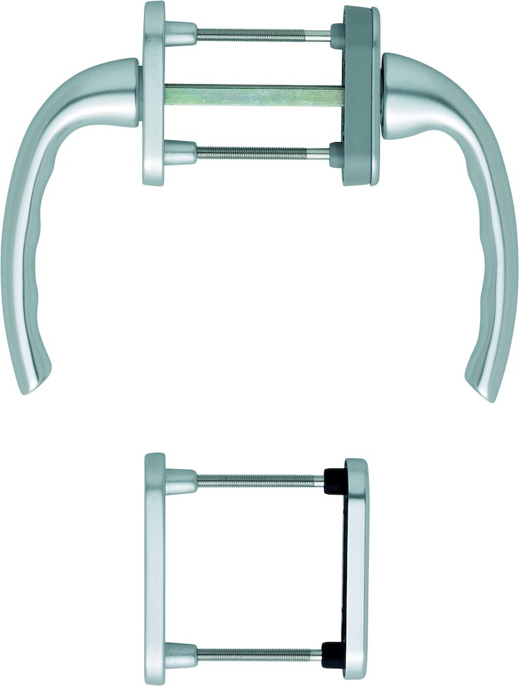 HOPPE® Fenstertürgriffgarnitur Tôkyô 0710RH/66N/U26/0710, Aluminium, 2014431