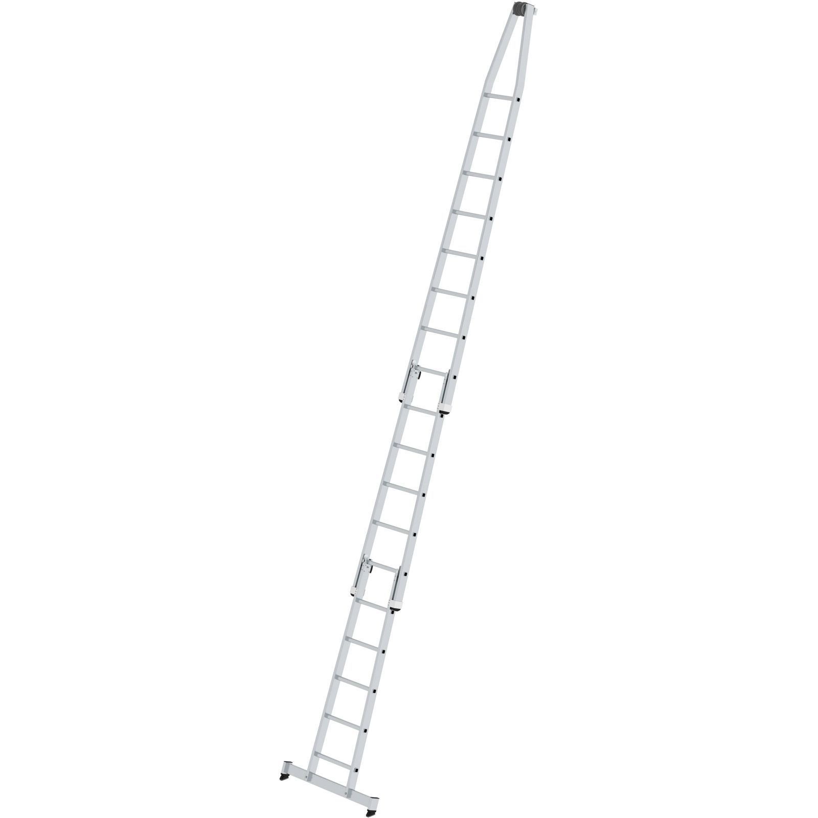 Günzburger Steigtechnik Sprossen-Glasreinigerleiter mit nivello-Traverse 3tlg. - 011018
