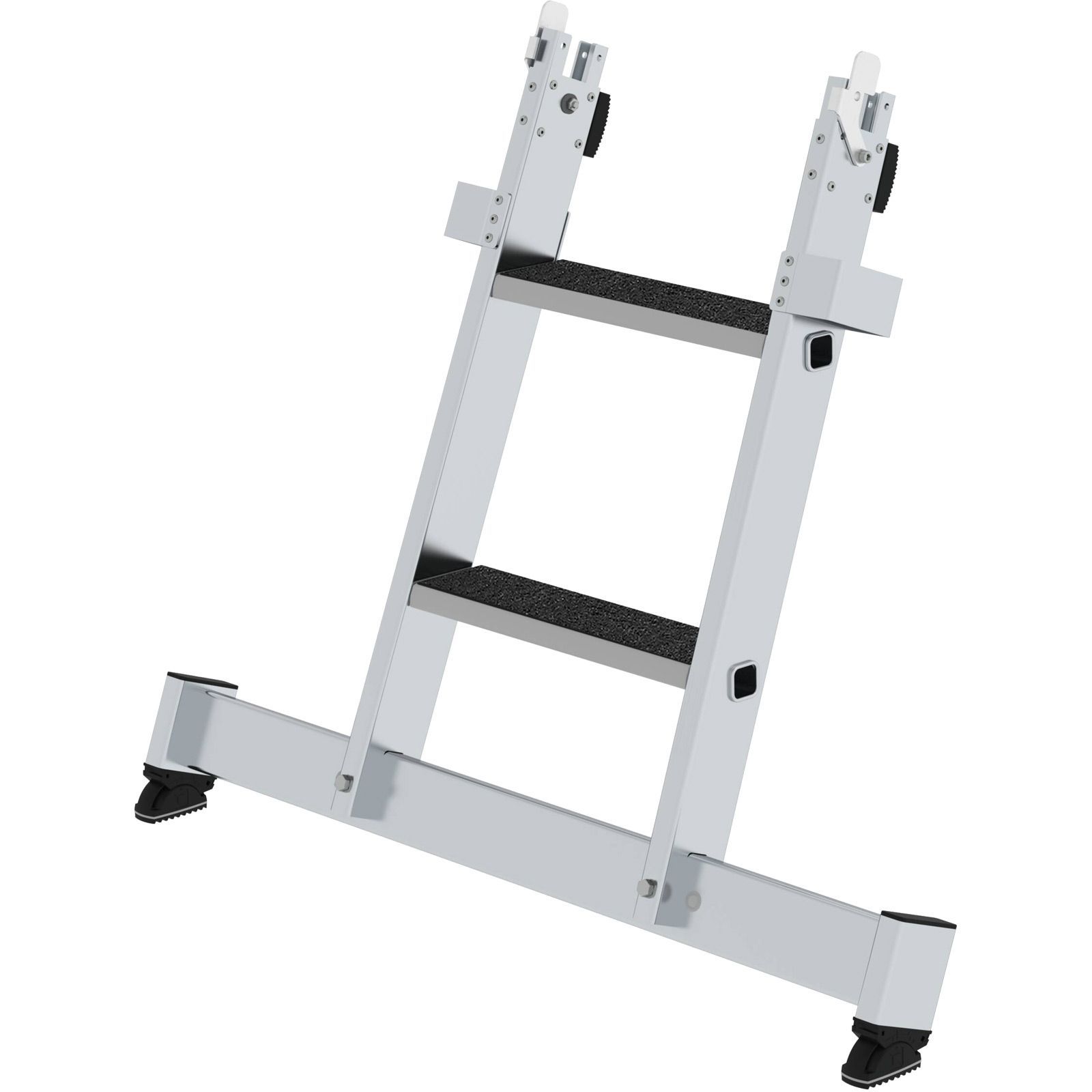 Günzburger Steigtechnik Stufen-Glasreinigerleiter Unterteil mit nivello-Traverse und clip-step R13 2 Stufen - 012014